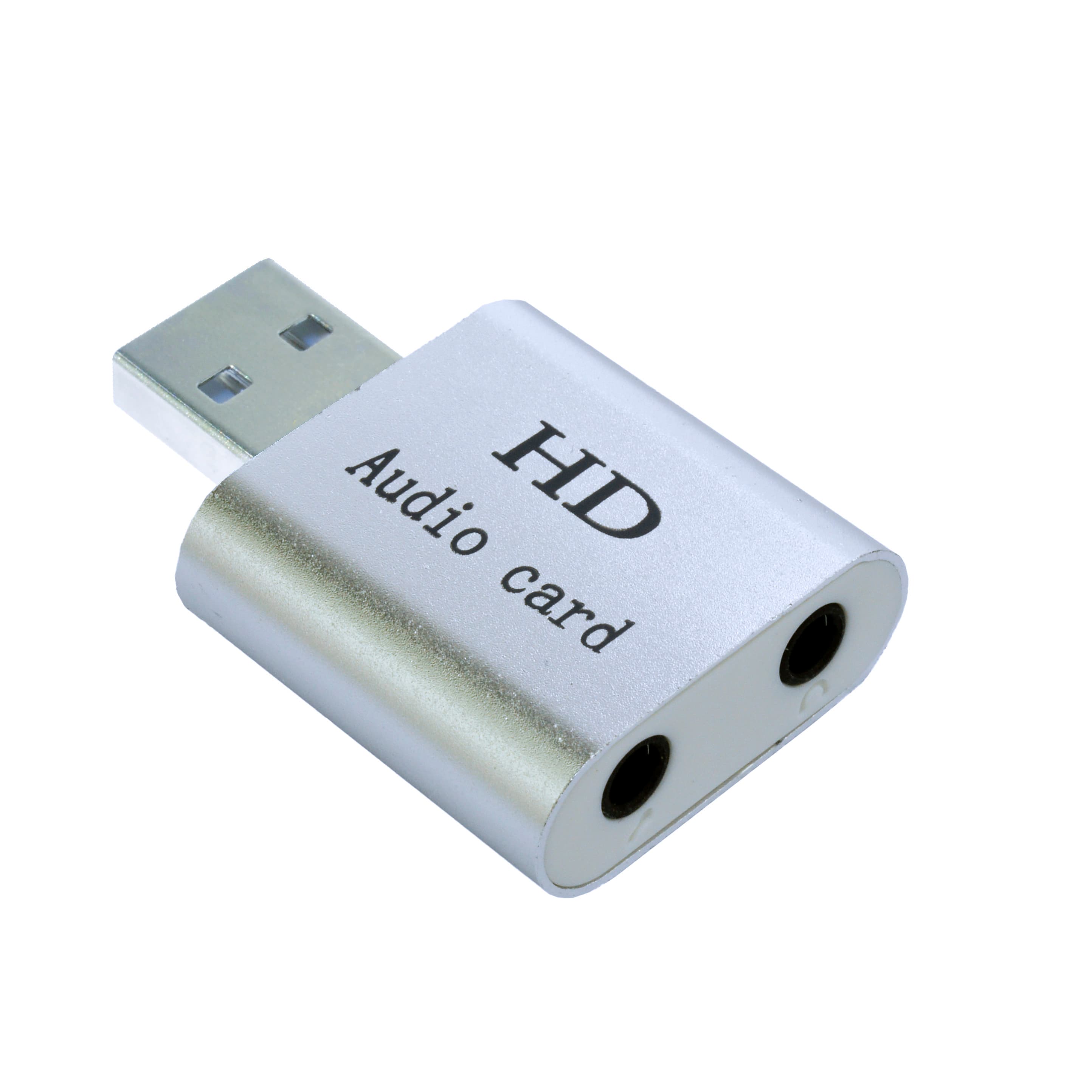 Звукова карта Dynamode USB 8 (7.1) каналів 3D алюміній срібляста