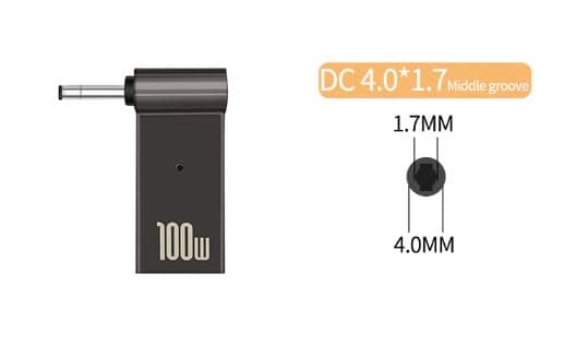 Адаптер PD 100W USB Type-C Female to DC Male Jack 4.0x1.7 mm – для заряджання ноутів LENOVO