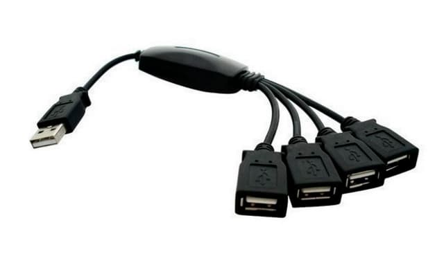 Хаб USB Lapara 4 порти USB 2.0 чорний
