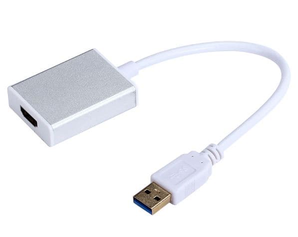 Адаптер Dynamode USB 3.0 - HDMI female разрешение 1920*1080 (USB 3.0), 800*600 (USB 2.0), алюминий