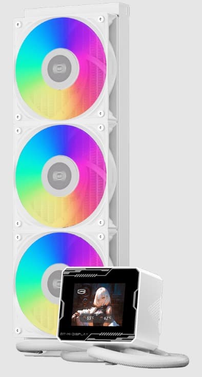СРО PсCOOLER GT360M ARGB Display WH білий IntelLGA 1700/1200/115X/1851 AMD AM5/AM4