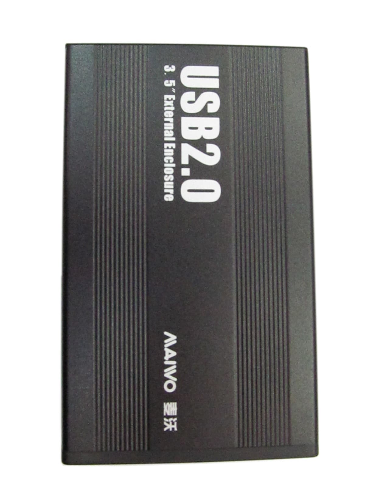 Кишеня Maiwo зовнішня для HDD 3,5" SATA через USB2.0 на гвинтах алюміний чорна
