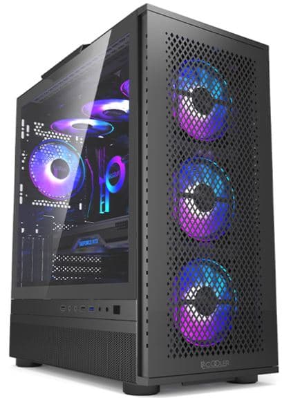 Корпус PcCOOLER CPS ME200 MESH чорний EATX/ATX/Micro ATX/Mini-ITX без БП (LxWxH)432x225x495мм/