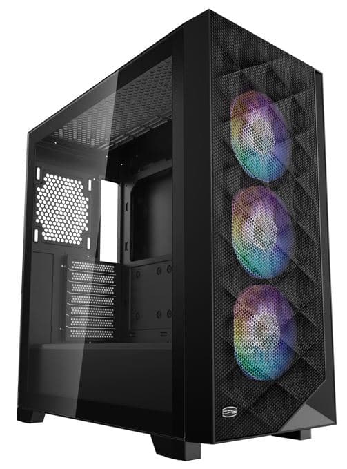 Корпус PcCOOLER CPSC3D510 BK ARGB чорний E-ATX/ATX/Micro ATX/Mini-ITX без БП (LxWxH)455*220*491мм/