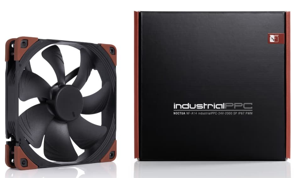 Вентилятор Noctua 24V iPPC для корпусу 140x140x25мм SSO2 500-2000 об/хв 43,5 дБ 4pin PWM чорний