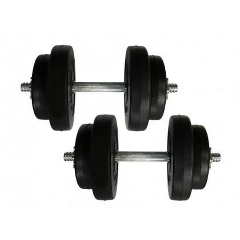 Гантели наборные композитные Rock Pro-R NE-PL-R-009-2, 2 шт по 9 кг