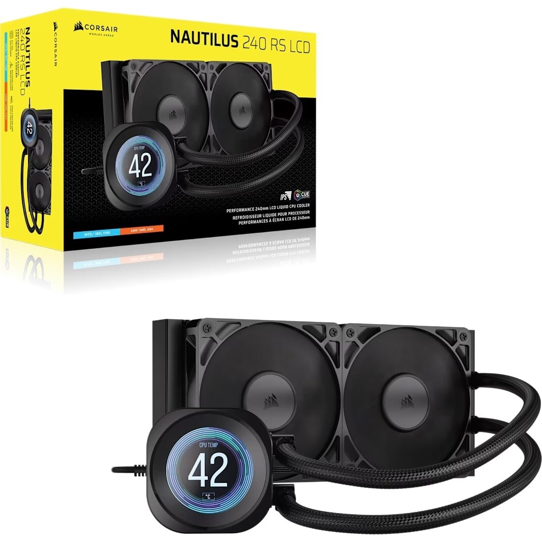 Система водяного охолодження Corsair Nautilus 240 RS LCD (CW-9061031-WW)