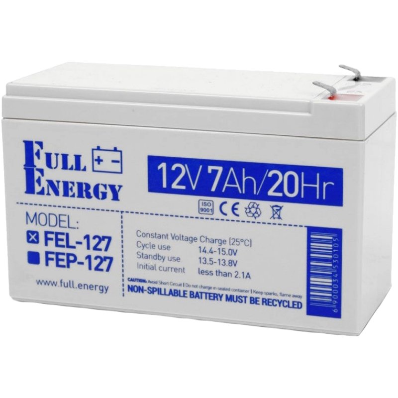Акумуляторна батарея Full Energy FEL-127 12V 7Ah (FEL-127) GEL