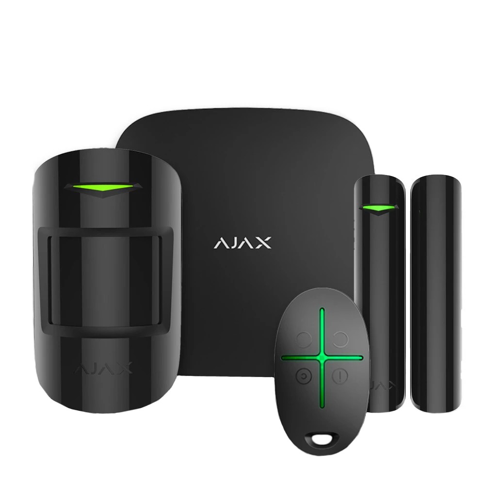 Комплект охоронної сигналізації Ajax StarterKit 2 (8EU) Black (35973.102.BL1)