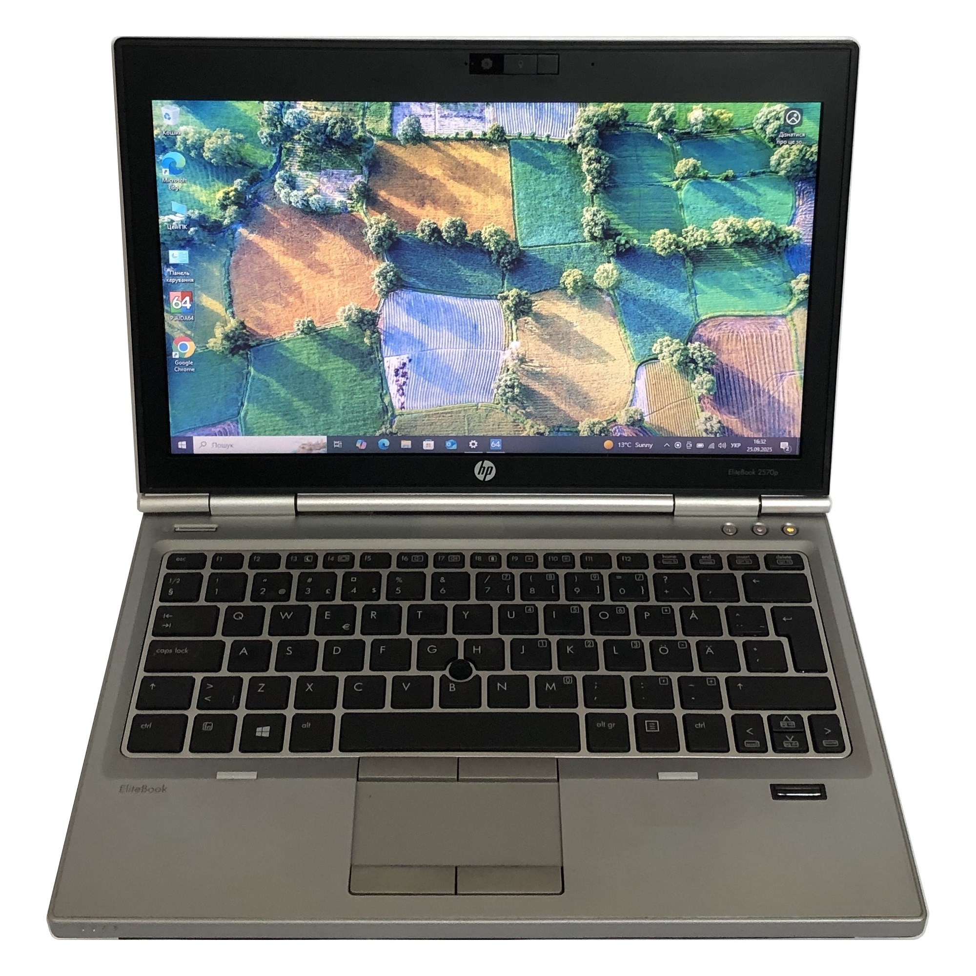 Ноутбук HP EliteBook 2570p / 12.5" (1366x768) / i5-3230M / 8GB / 320GB HDD / Win10Pro - Б/в