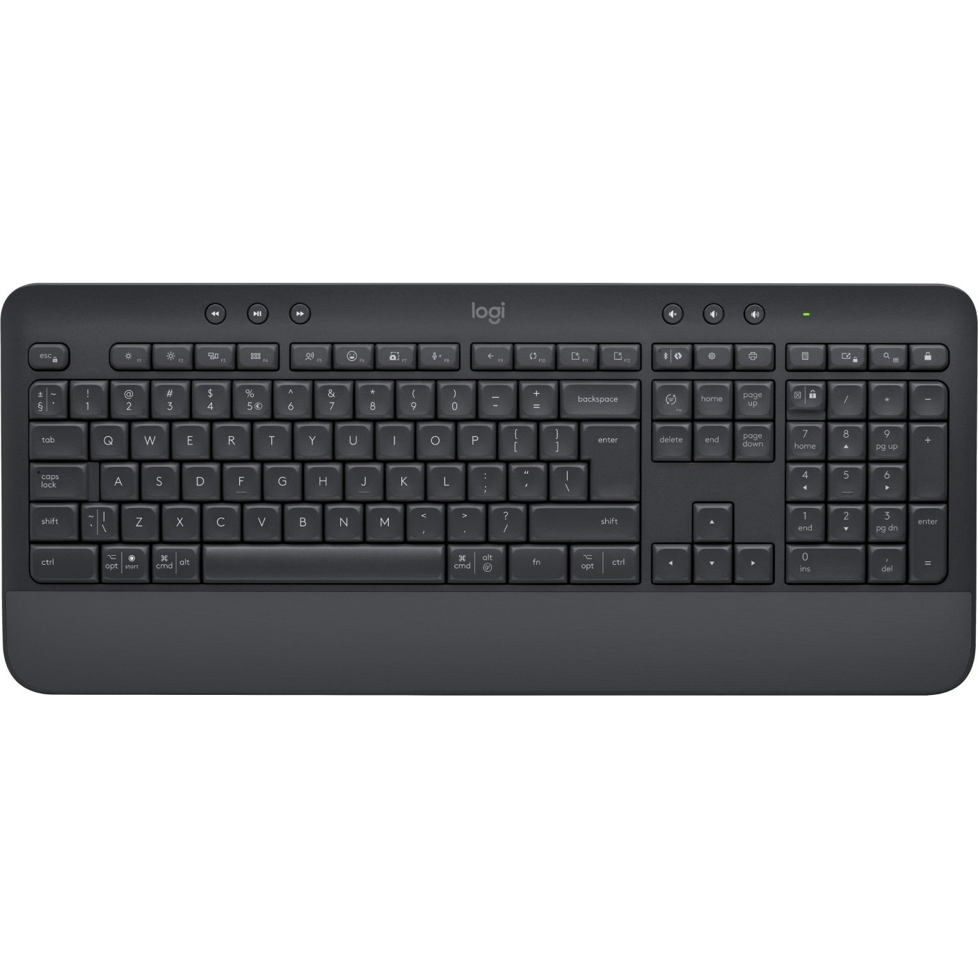 Клавiатура бездротова Logitech Signature K650 US Graphite USB (920-010945)