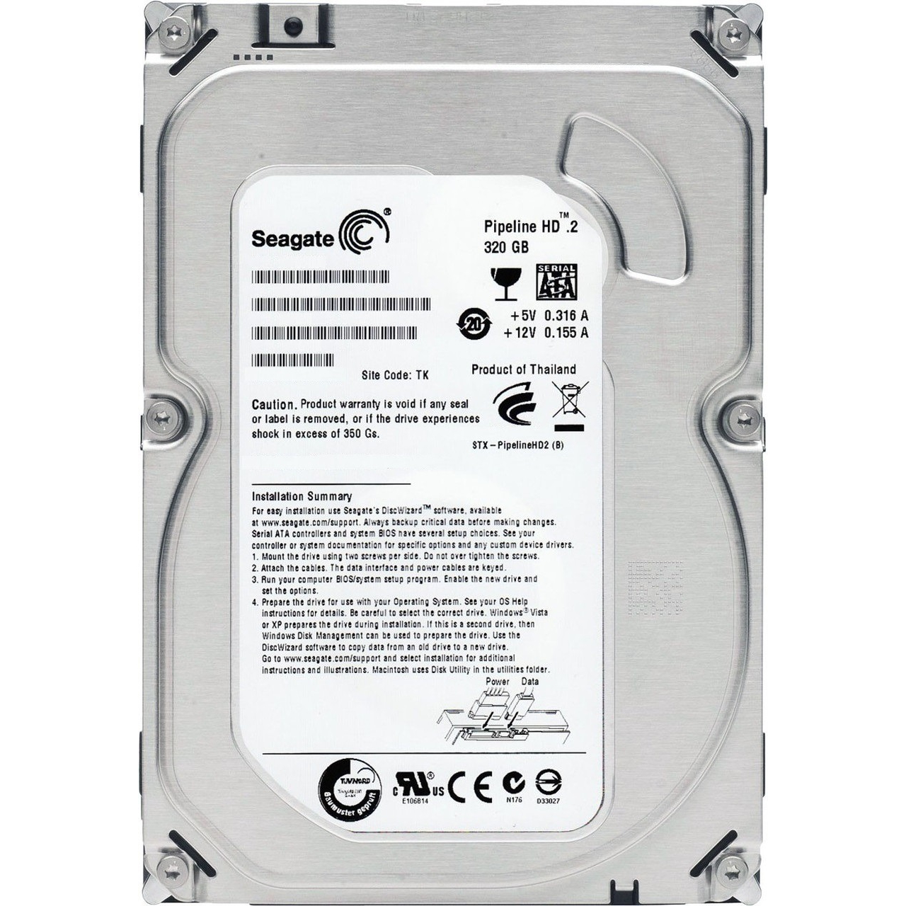 Накопичувач HDD SATA  320GB Seagate 5900rpm 16MB (ST3320413CS) Refurbished