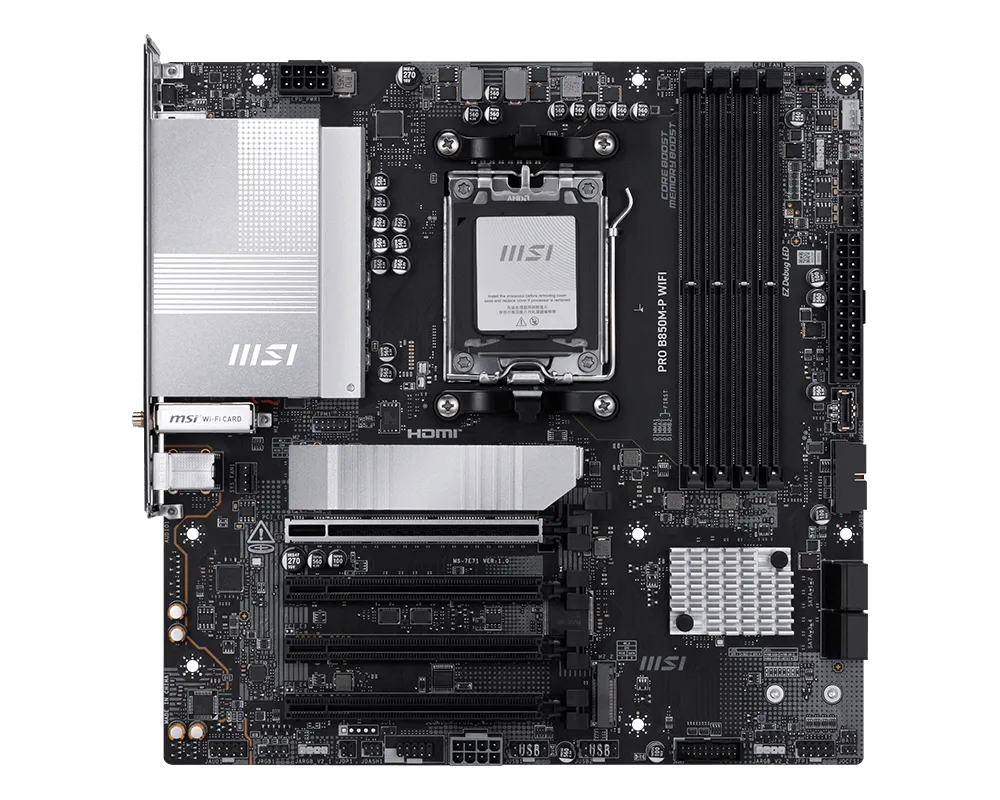 Материнська плата MSI Pro B850M-P WiFi Socket AM5