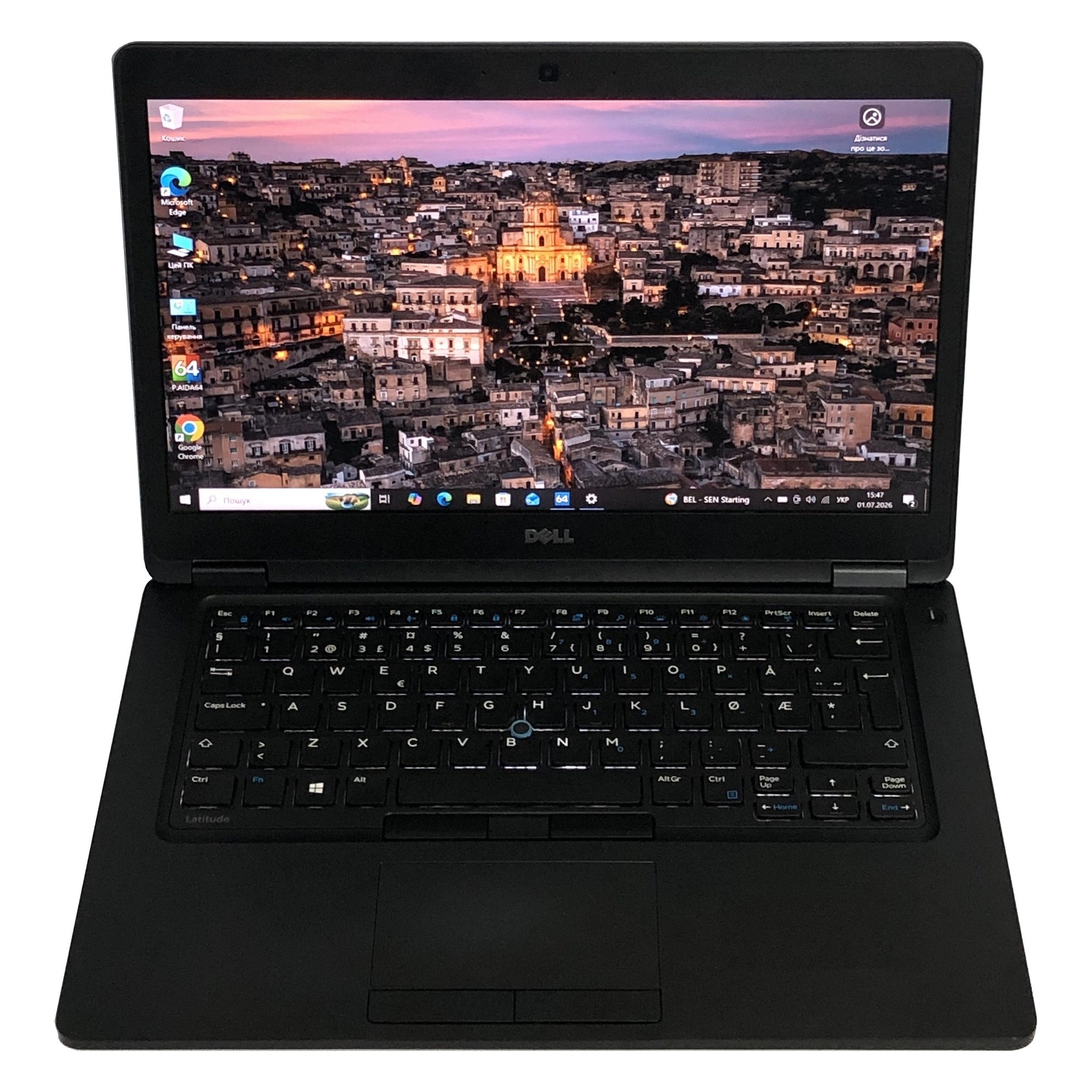 Ноутбук Dell Latitude 5480 / 14" FullHD IPS / i5-7440HQ / 8GB / 256GB SSD / Win10Pro - Б/в