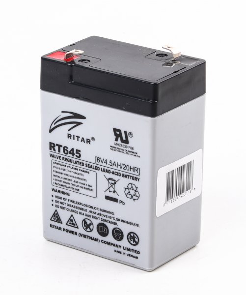 Акумуляторна батарея Ritar 6V 4.5Ah (RT645/02968) AGM
