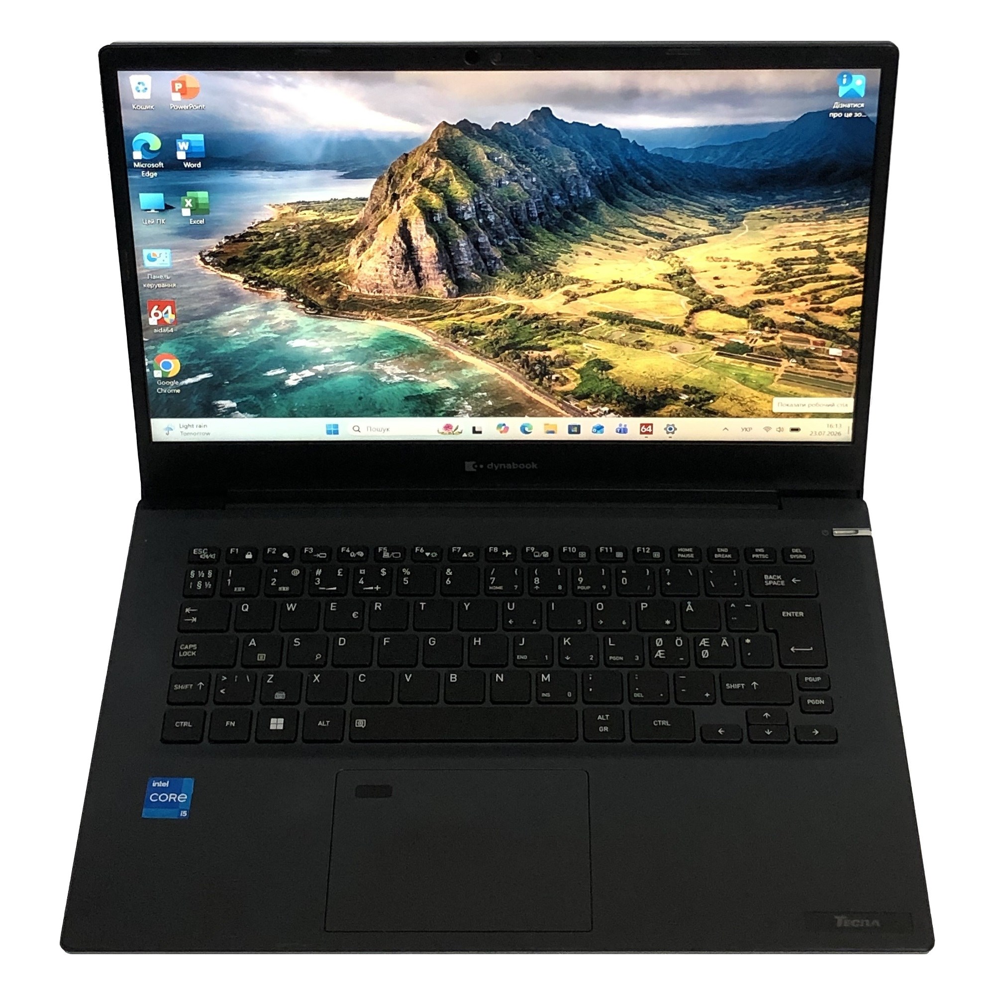 Ноутбук Toshiba Dynabook Tecra A40-K / 14" FullHD IPS / i5-1240P / 8GB / 256GB SSD / Win11Pro / Backlight / сканер відбитка - Б/в