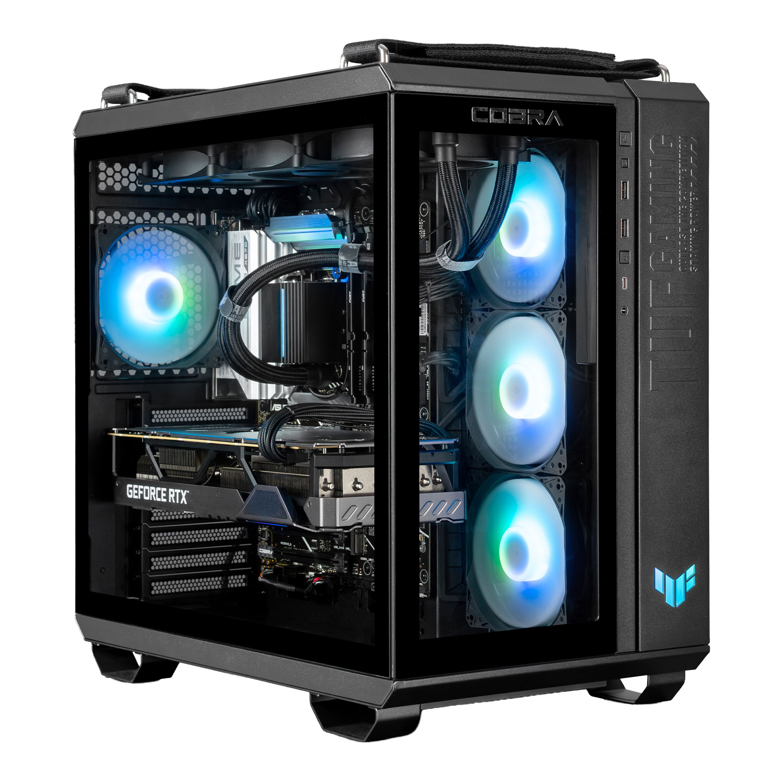 Ігровий комп`ютер COBRA Apex RTX 5070 / Ryzen 9 9900X3D / RAM 32GB / SSD 1TB + SSD 500GB / Win 11 (R9A23703)