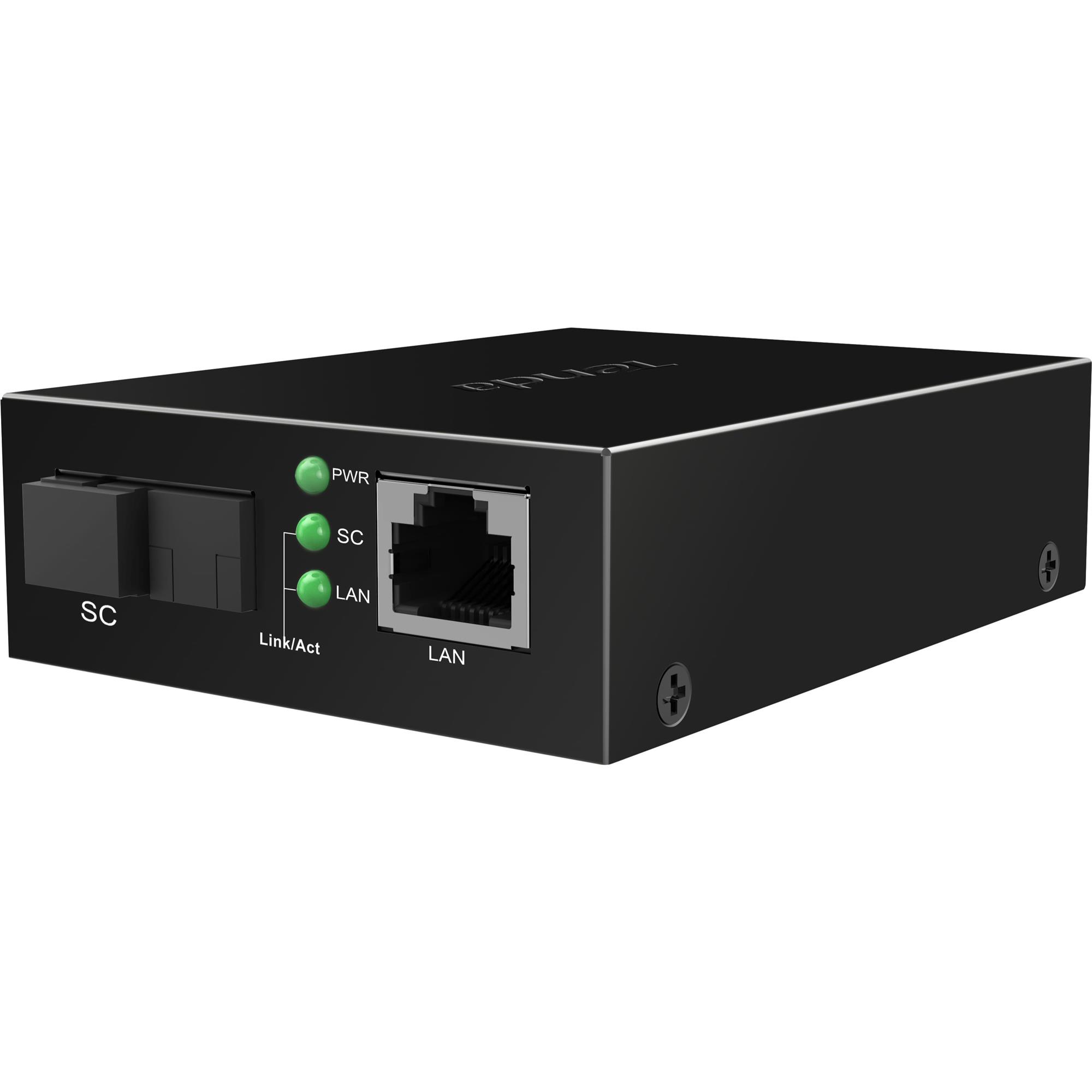 Медиаконвертер одномодовий Tenda TFC100B