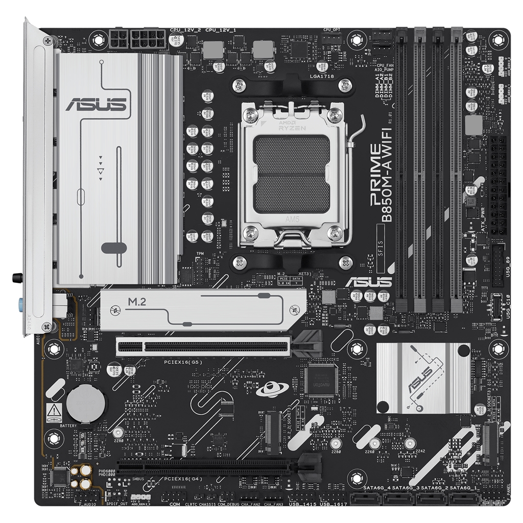 Материнська плата Asus Prime B850M-A WiFi Socket AM5