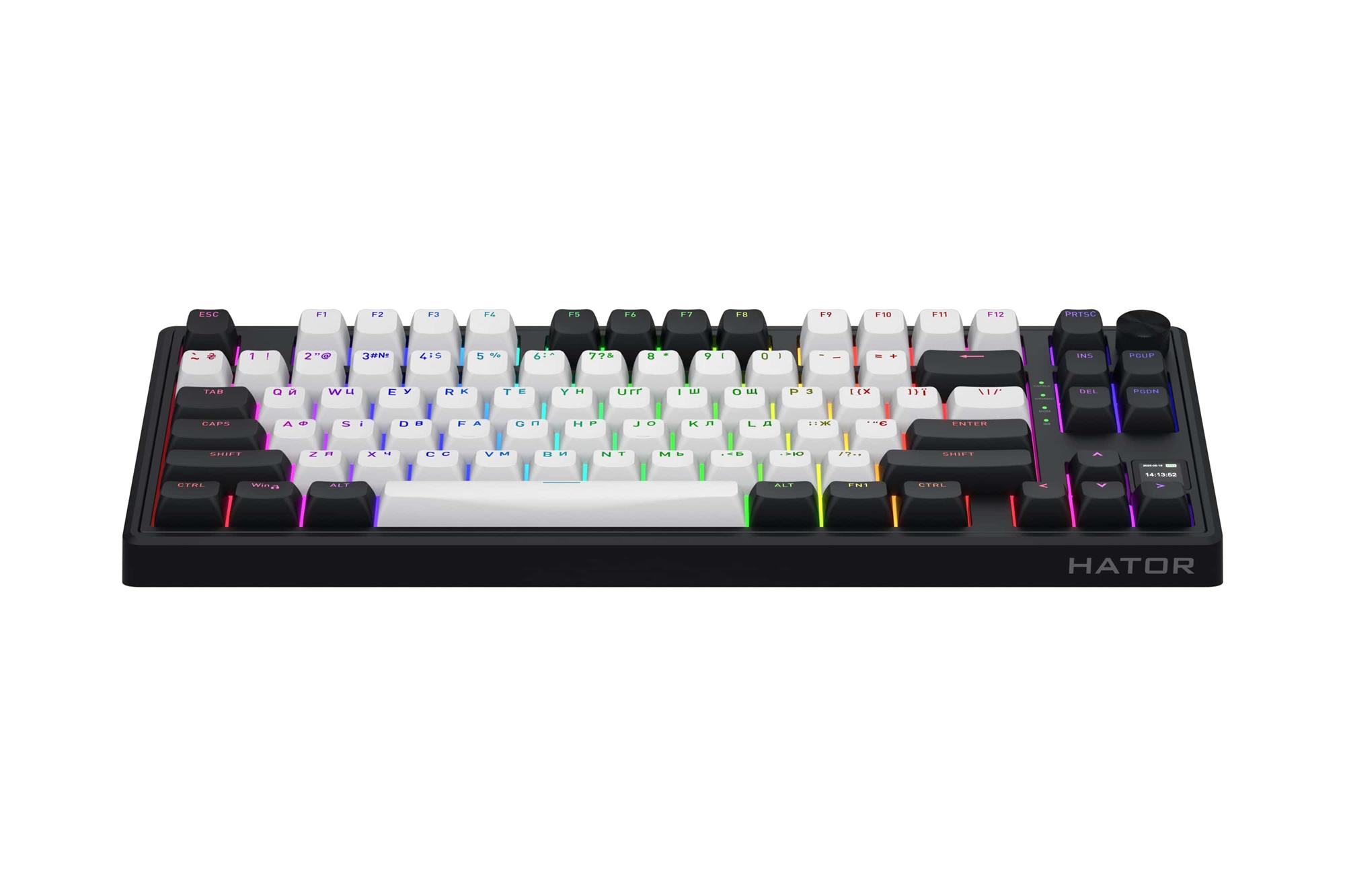 Клавіатура бездротова Hator Skyfall 80 MAG Ultima 8K Wireless White/Black (HTK3880UA)