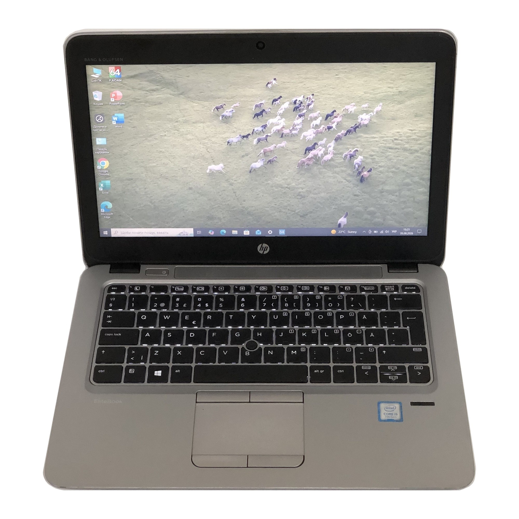 Ноутбук HP EliteBook 820 G4 / 12.5" (1366x768) / i5-7200U / 8GB / 120GB SSD / Win10Pro / Backlight / сканер відбитка - Б/у