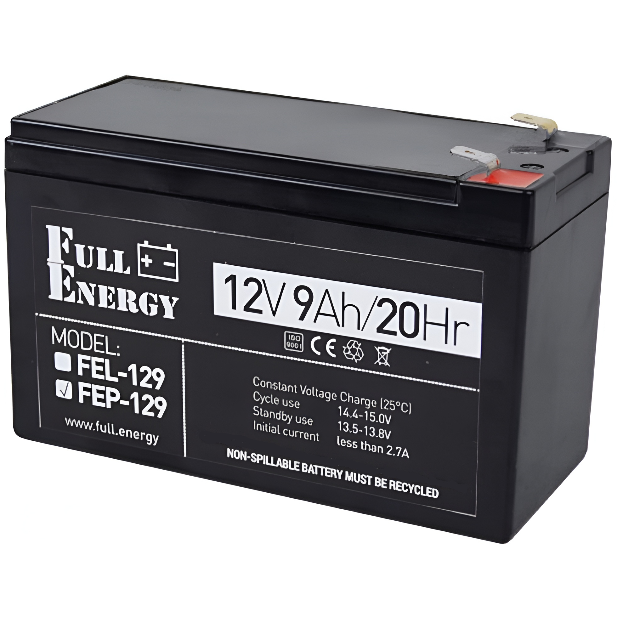 Акумуляторна батарея Full Energy FEP-129 12V 9Ah (FEP-129) AGM