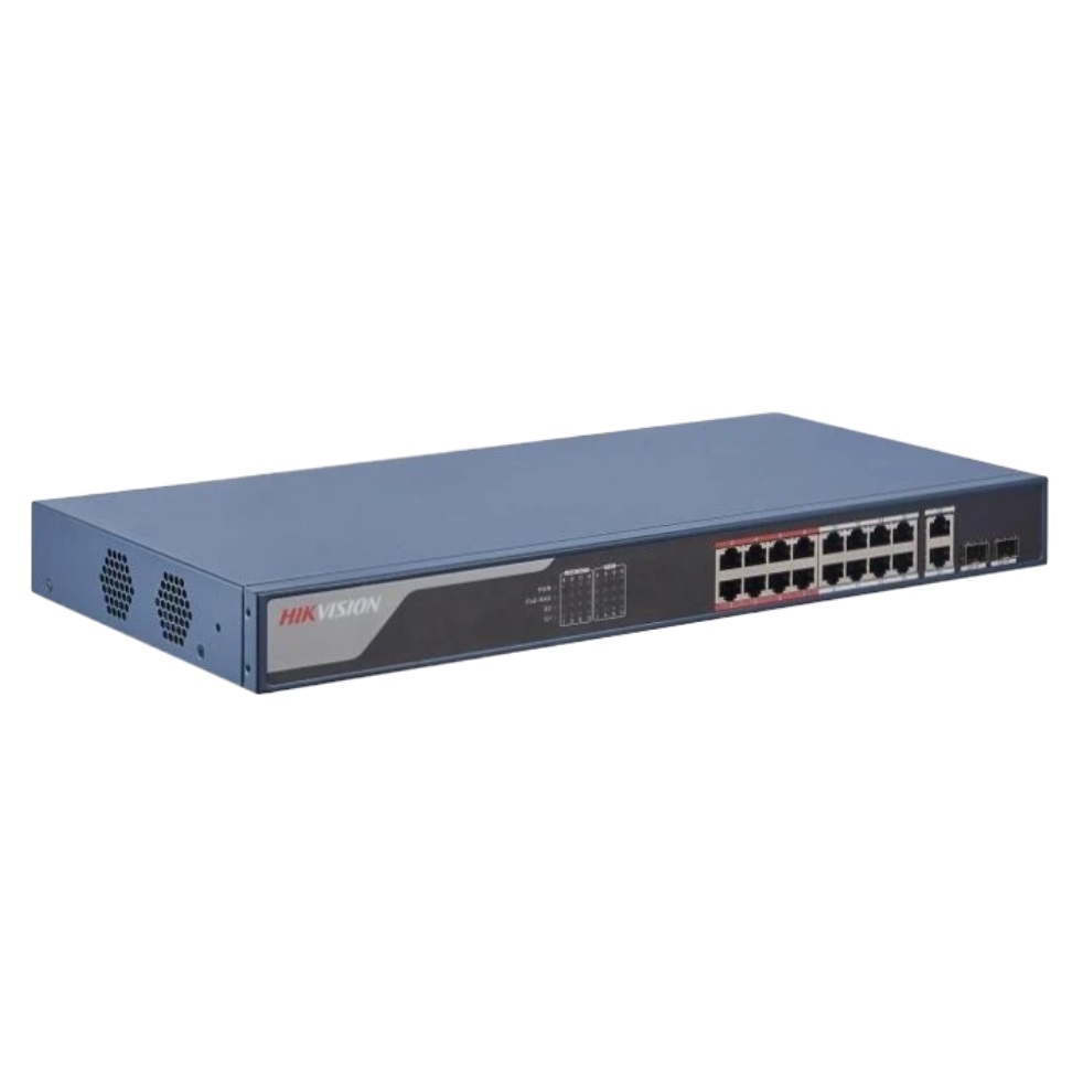 Комутатор Hikvision DS-3E1318P-EI(B)