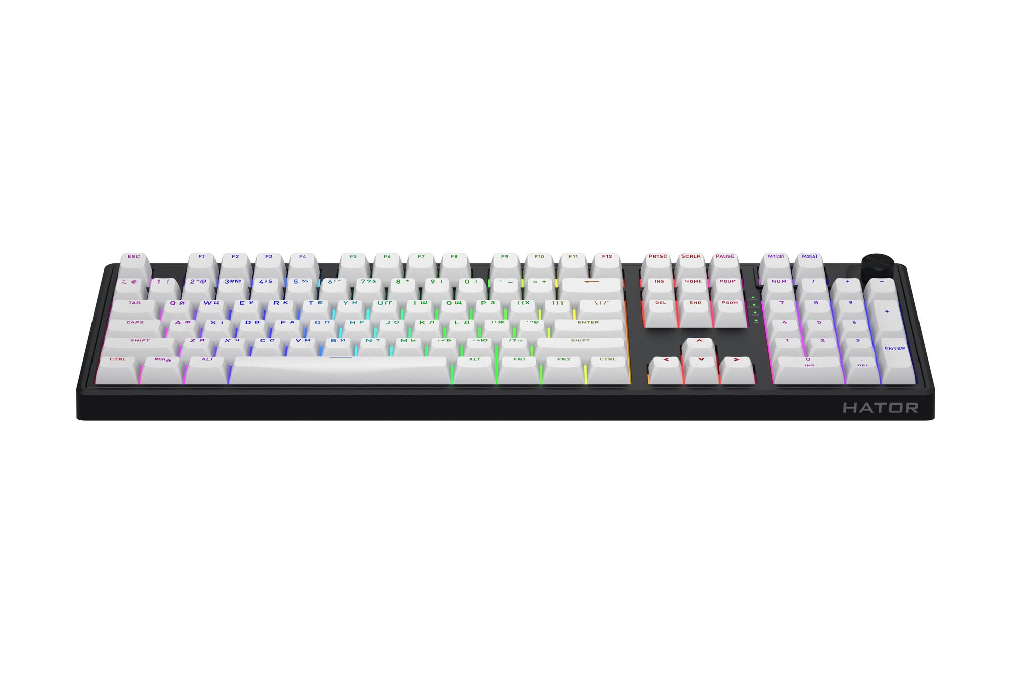 Клавіатура бездротова Hator Skyfall 100 Wireless Black/White (HTK3100UA)
