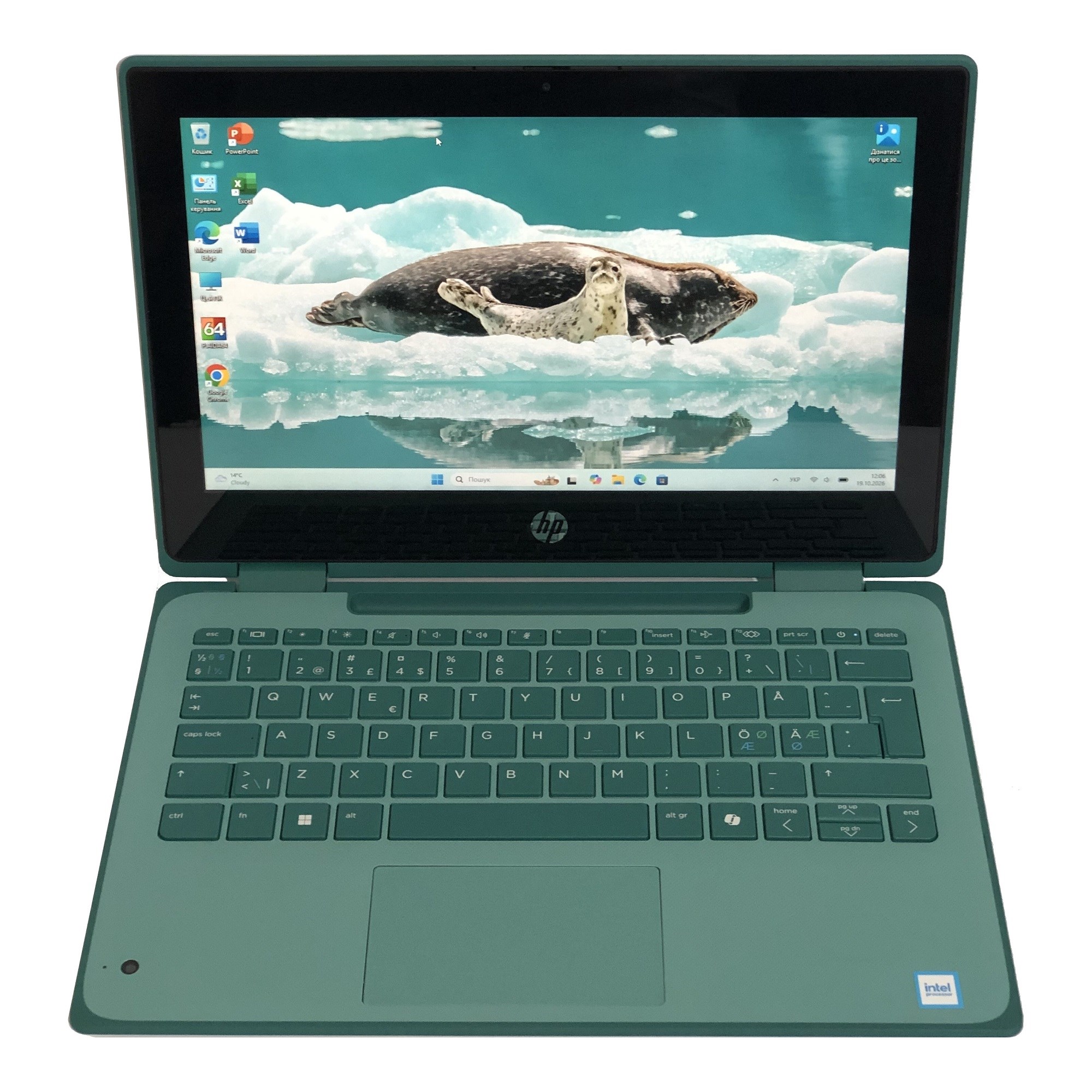 Ноутбук HP Fortis Flip G1i / 11.6" (1366x768) IPS Touch / Intel N150 / 8GB / 256GB SSD / Win11Pro - Б/в
