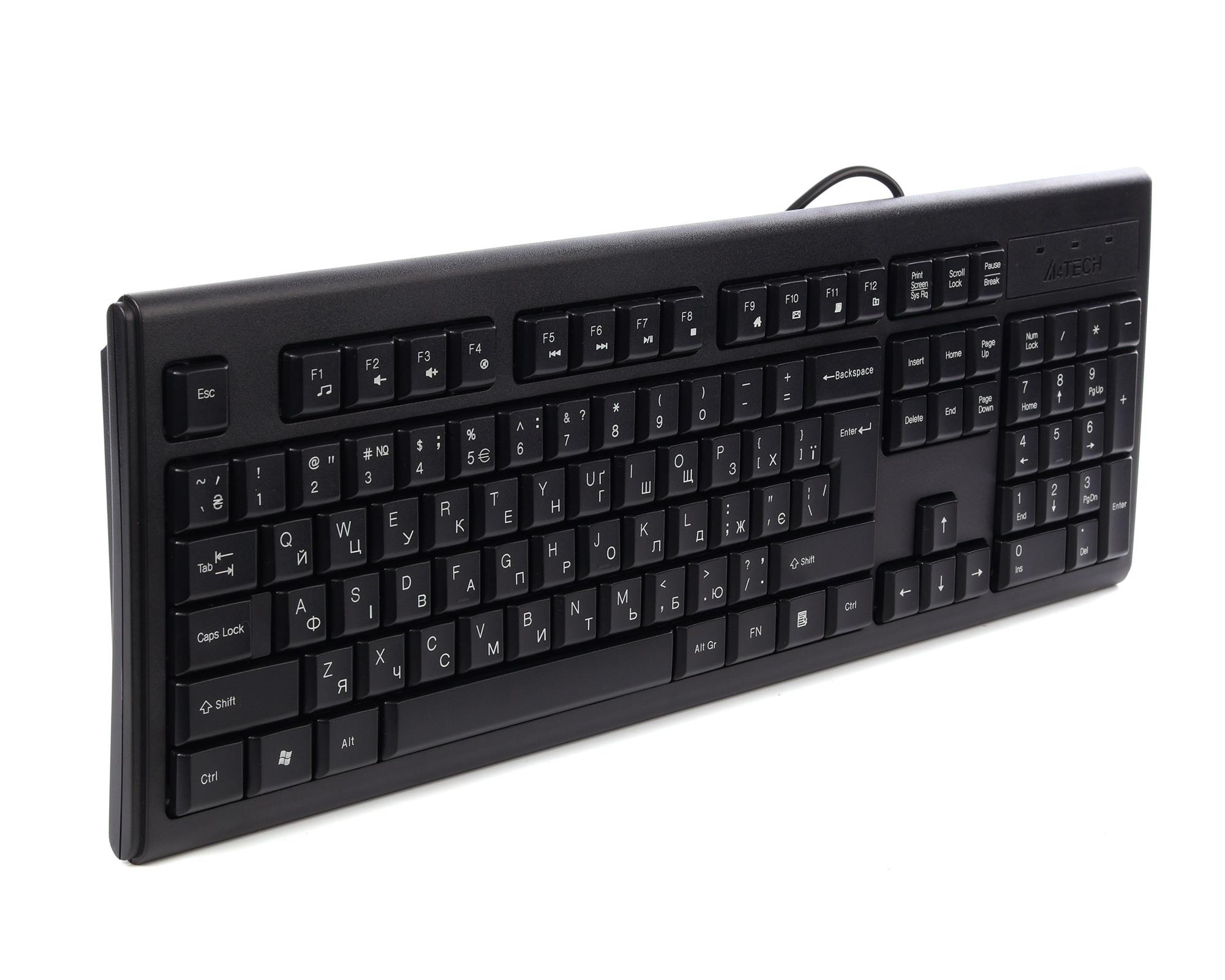 Клавiатура A4tech KR-83 Black