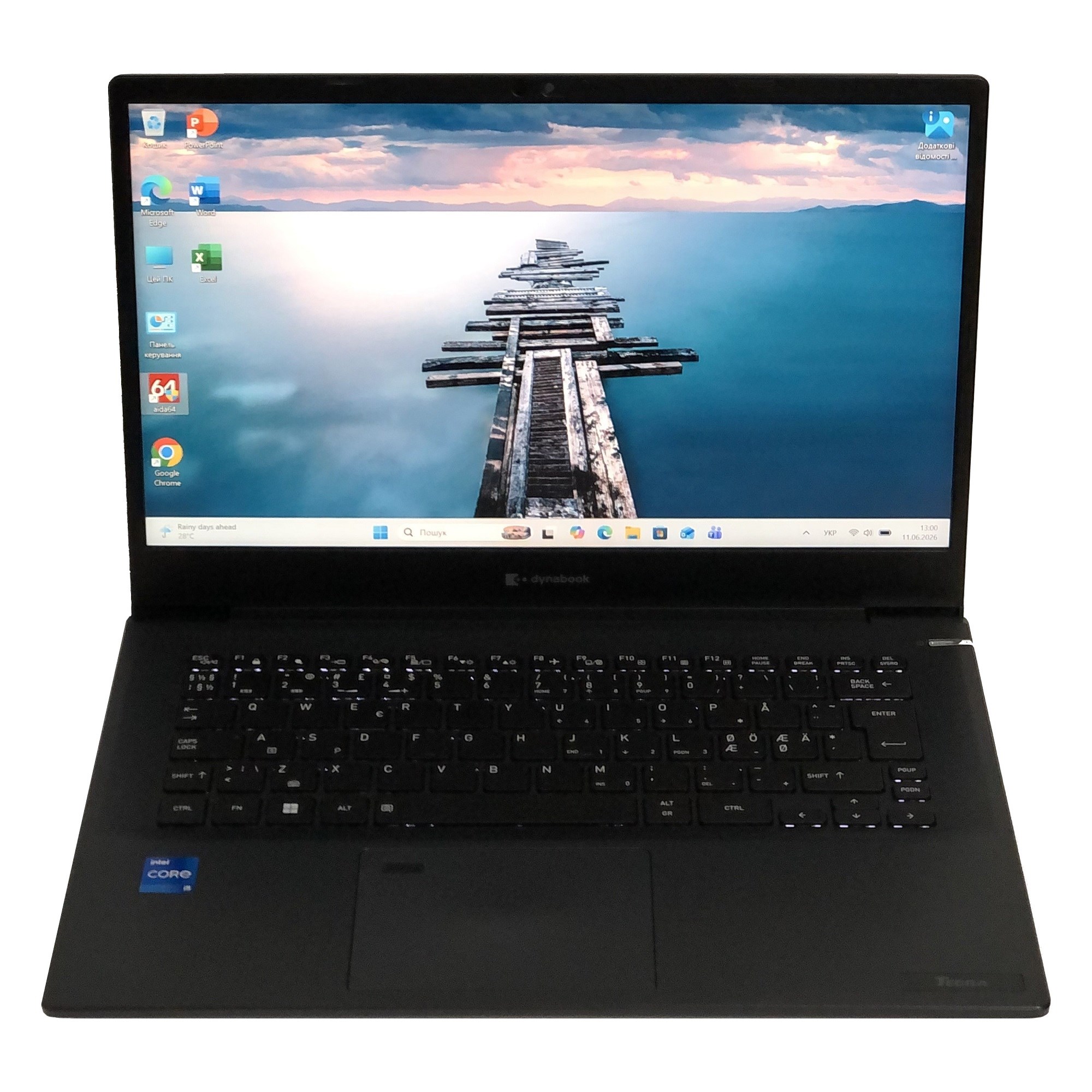 Ноутбук Toshiba Dynabook Tecra A40-K / 14" FullHD IPS / i5-1240P / 16GB / 256GB SSD / Win11Pro / Backlight / сканер відбитка - Б/в