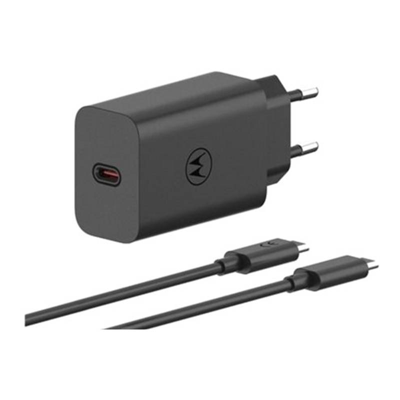 Зарядний пристрій Motorola 68W Black (MC-682N) + кабель Type-C
