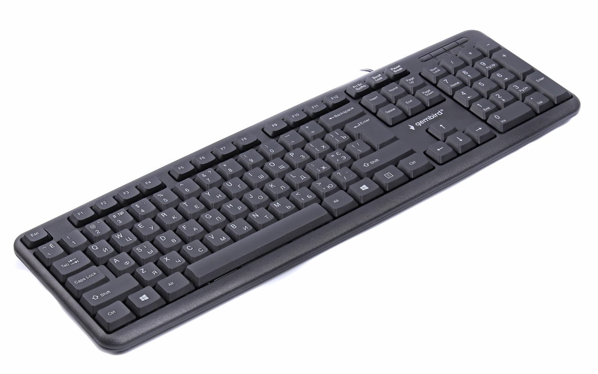 Клавіатура Gembird KB-U-103-UA Ukr Black