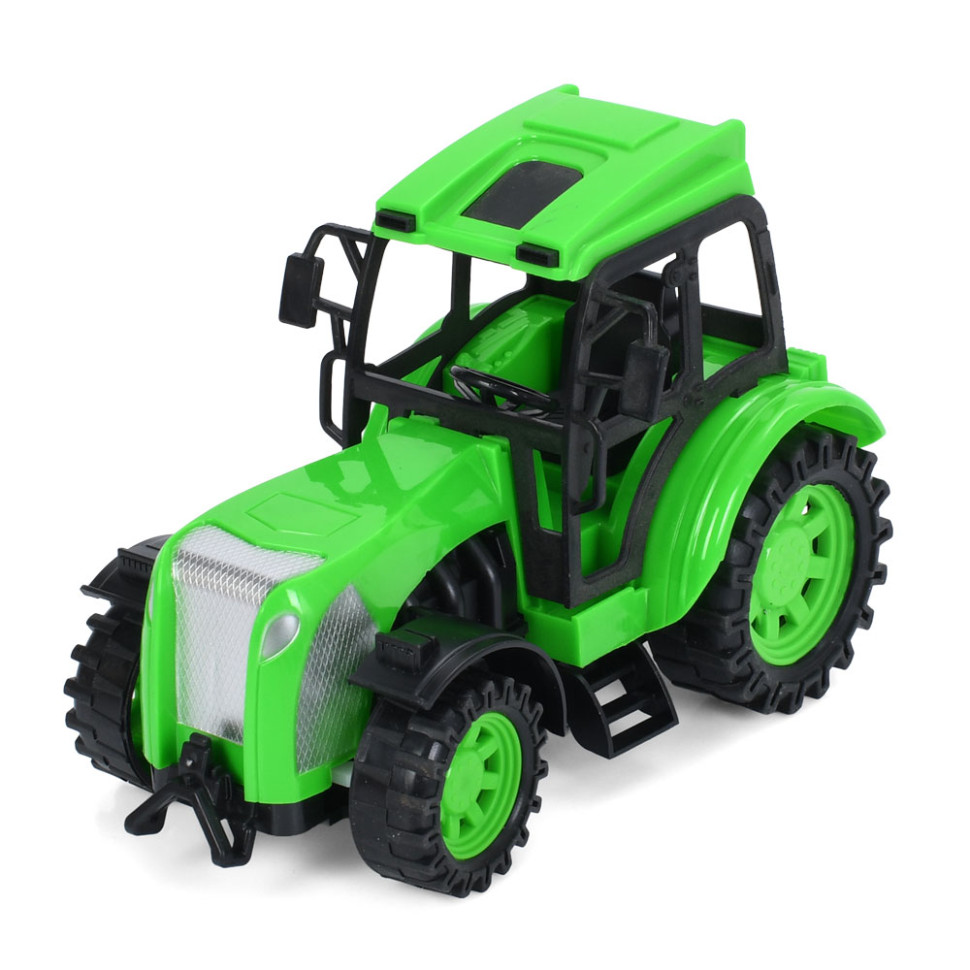 Трактор на радиоуправлении  CR1922(Green) аккумулятор, USB зарядное, 20 см