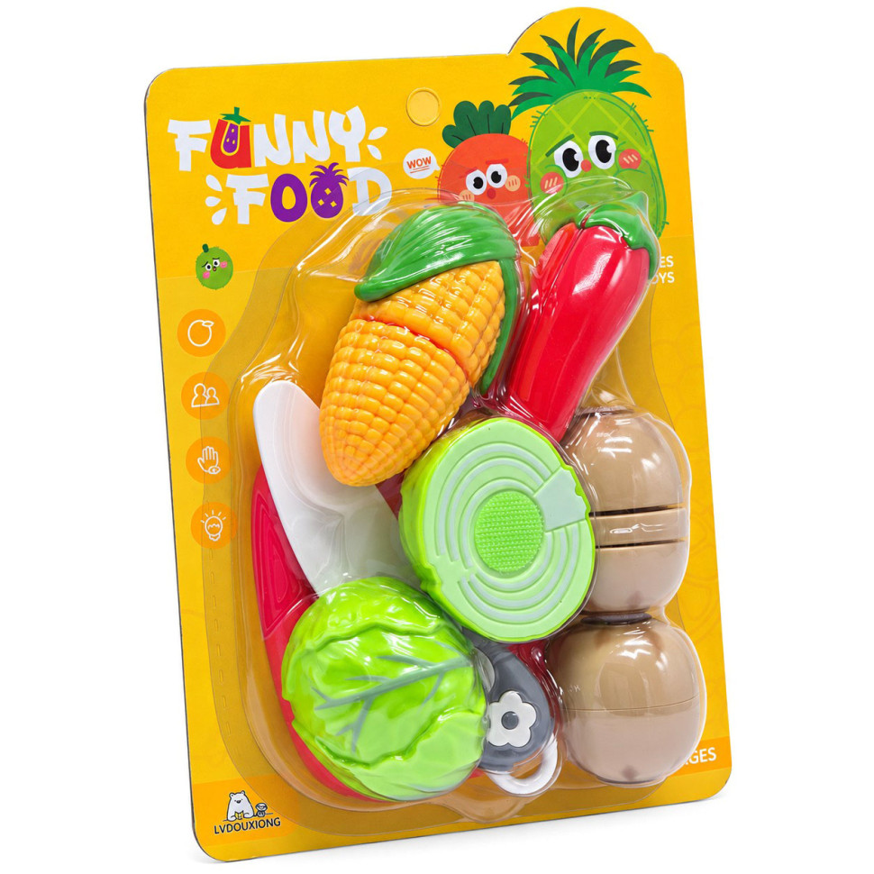 Игровой набор продуктов на липучке Funny Food 228R5-2 с ножом и досточкой