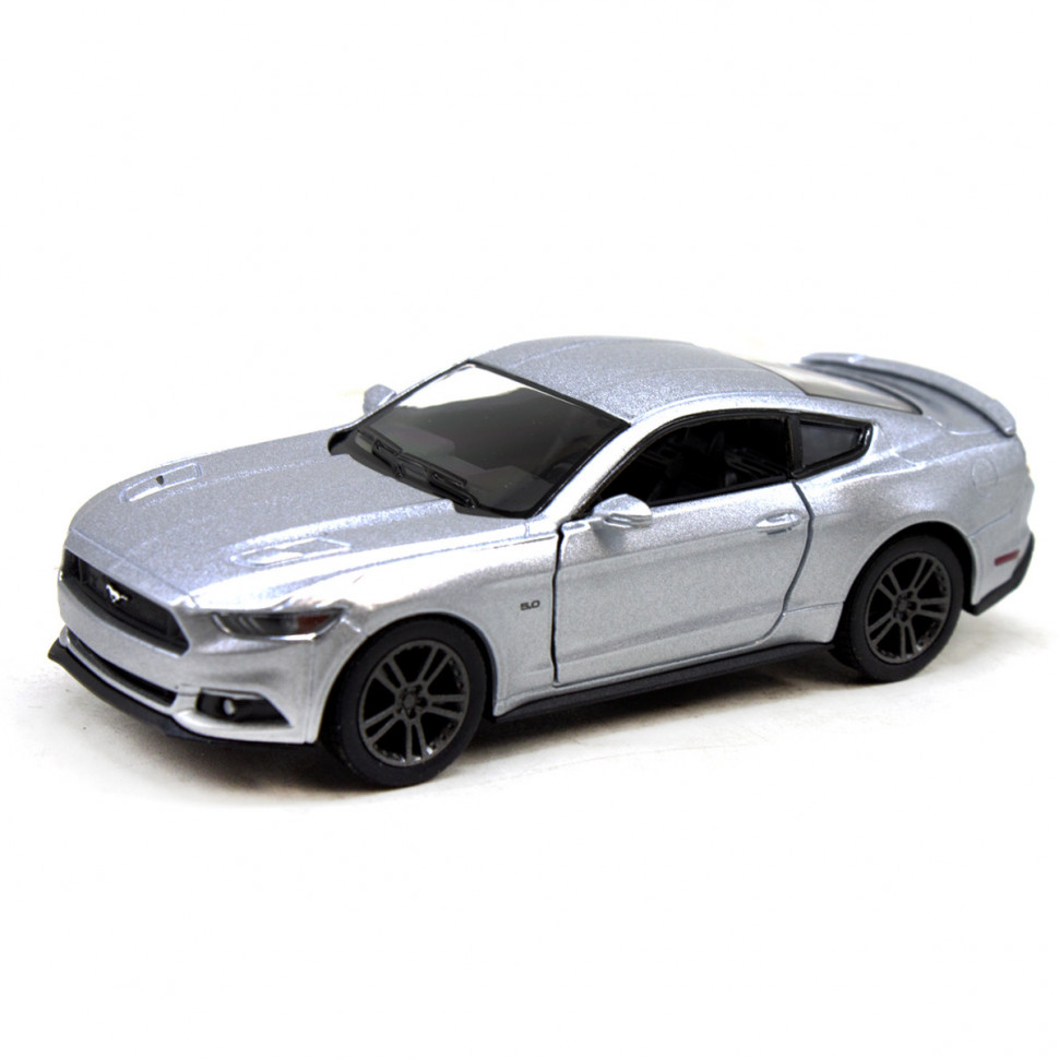 Детская модель машинки Ford Mustang GT (2015) Kinsmart KT5386FW, 1:38  Silver