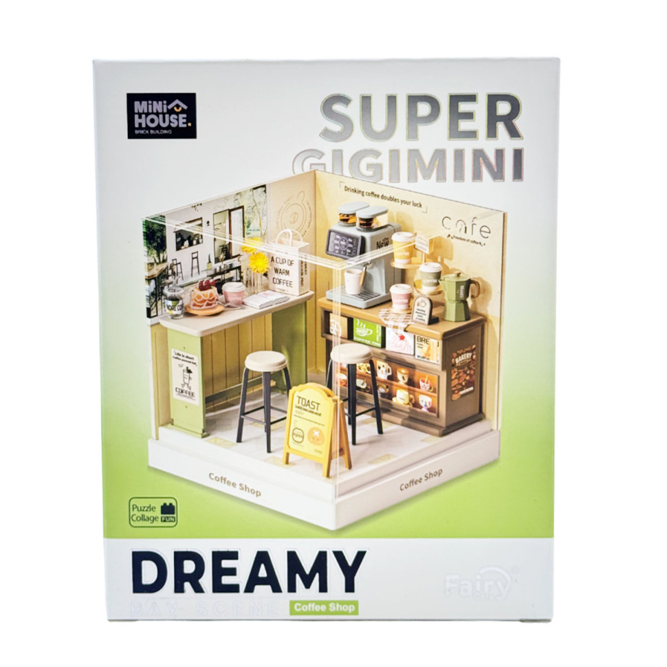 Конструктор-румбокс Кофейня Mini House 8034-MH серии "Интерьер Мини"