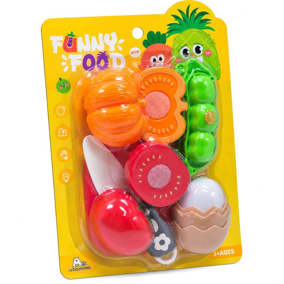 Игровой набор продуктов на липучке Funny Food 228R5-7 с ножом и досточкой