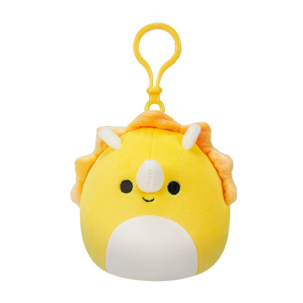 Мягкая игрушка на клипсе "Трицератопс" Squishmallows SQCP00216, 9 см