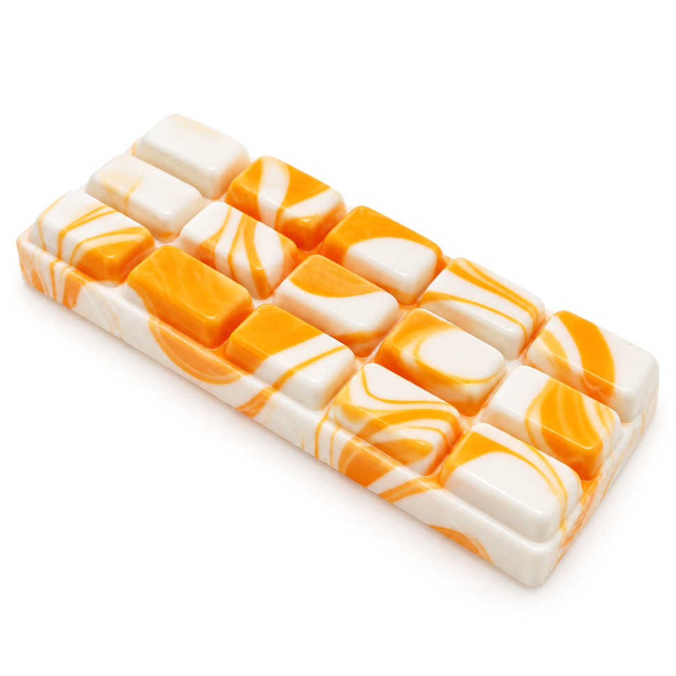 Детский сквиш-антистресс Шоколад мраморный SQCHOKO-113-Orange размер 15,7х7х1,7 см