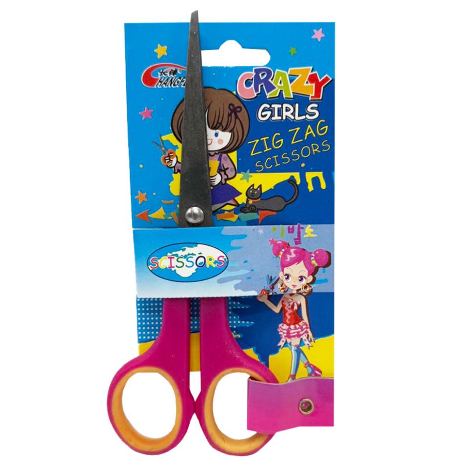 Детские ножницы канцелярские "№6 Scissors C" 50434(Violet) длина 14,3 см, лезвия 7,5 см