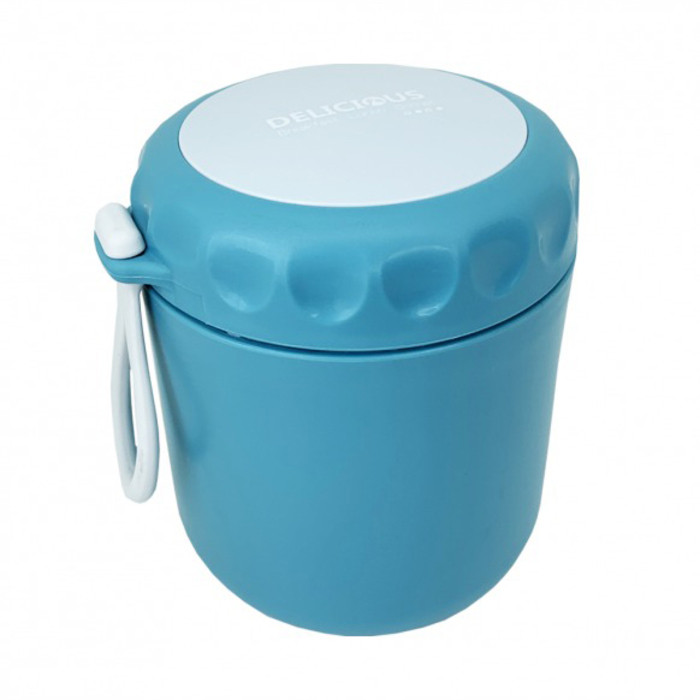 Ланчбокс с ложкой MGZ-0122(Blue) 430 мл