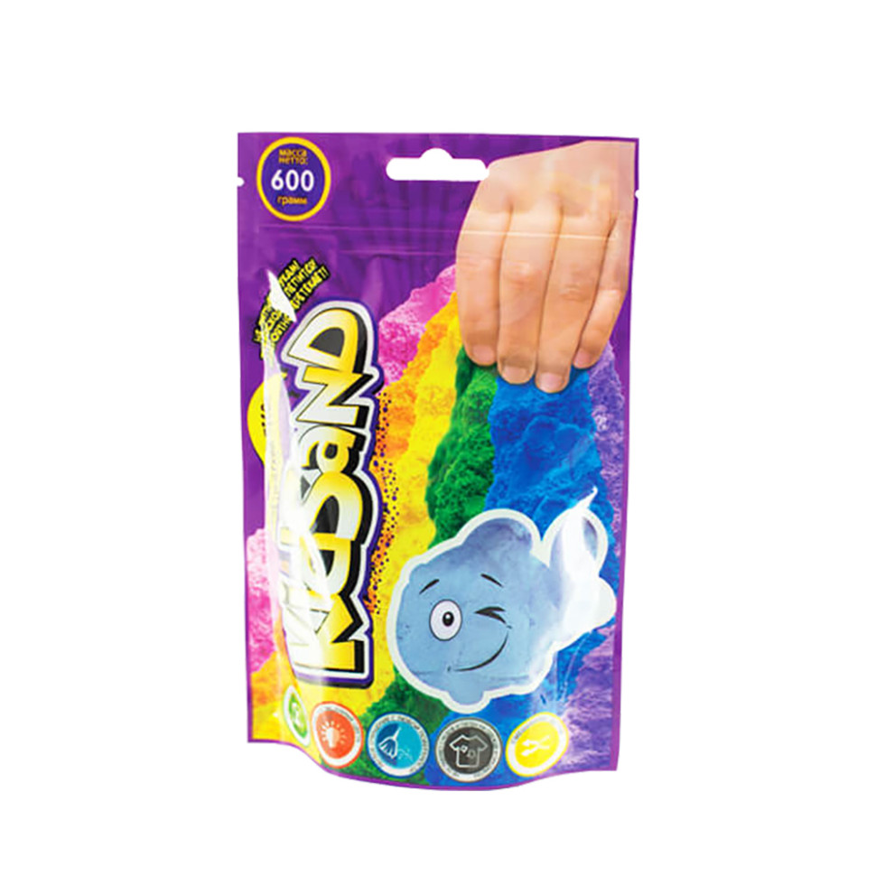 Кинетический песок "KidSand" KS-03-02 пакет 600 гр Синий