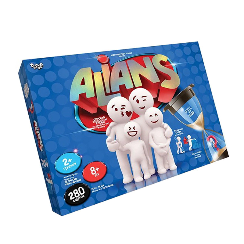 УЦЕНКА!!! Настольная игра "Alians" Danko Toys G-ALN-01U(SPG-92U)-UC 190 карточек