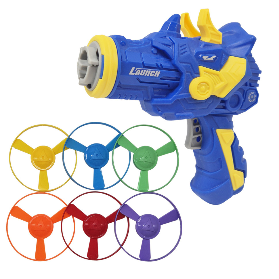 Развлекательная игра-запускалка Динозаврик 123-1K4(Blue) 6 дисков