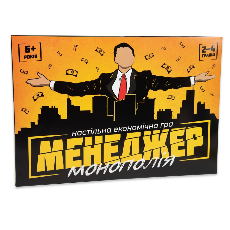 Настольная игра "Менеджер Монополия" 30342 игровое поле, фишки, кубики