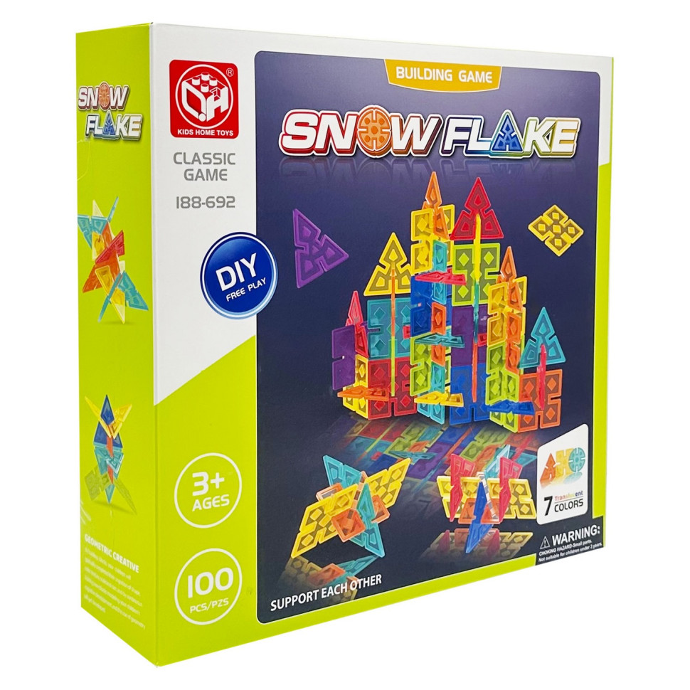 Детский набор конструктора "Snow Flake" 188-692, 100 деталей