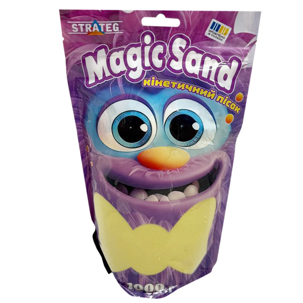 Креативное творчество "Кинетический песок Magic sand" 39404-5 желтый 1 кг 