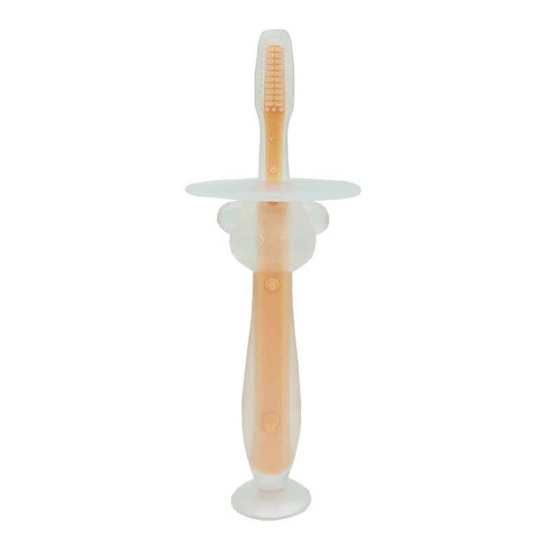 Силиконовая зубная щетка Mumlove MGZ-0707(Peach) с ограничителем