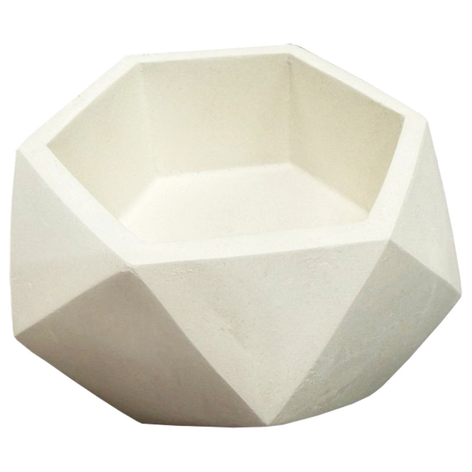 Гипсовое Кашпо "Большой многогранник" GK-10-polyhedron